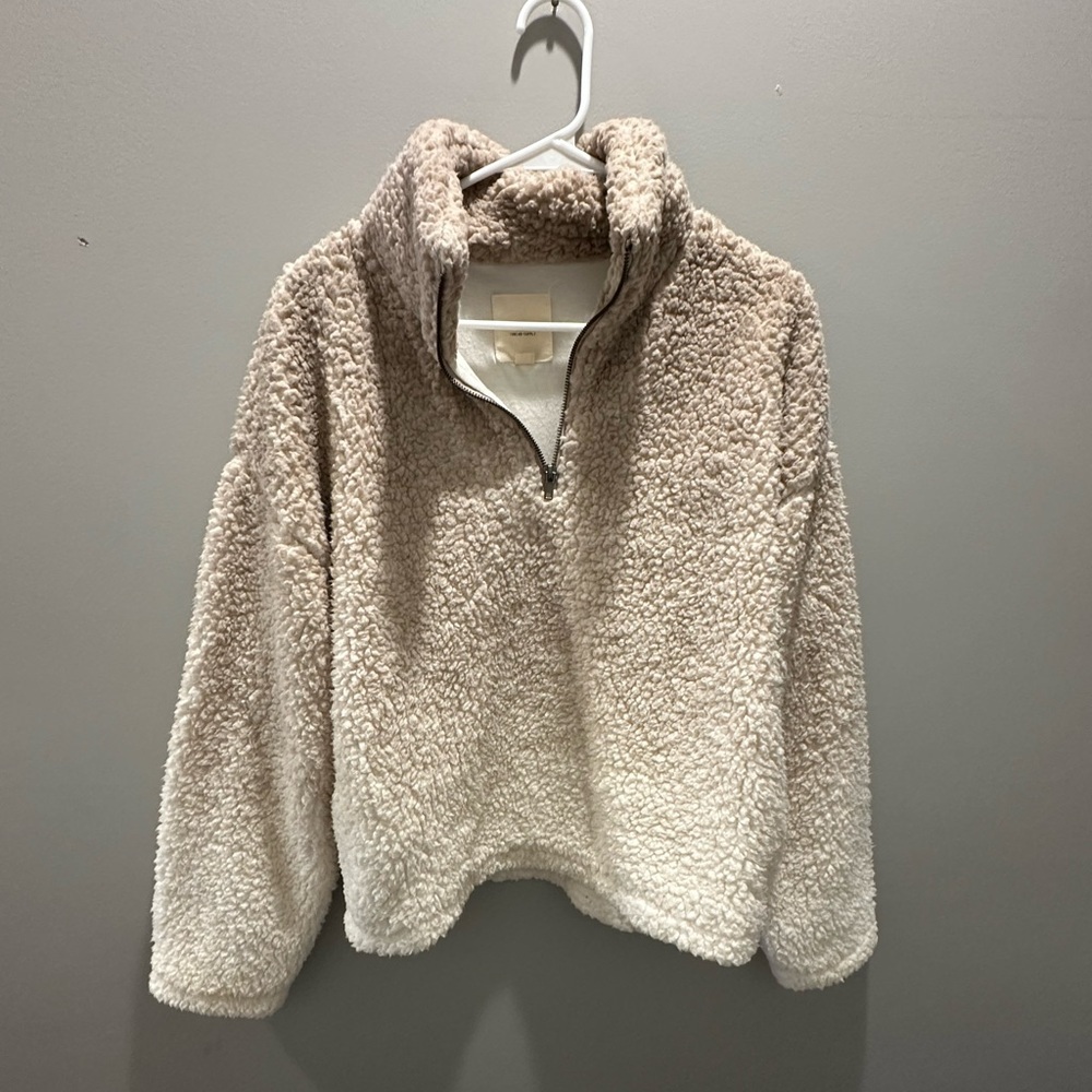 Thread & Supply Cream Teddy Jacket